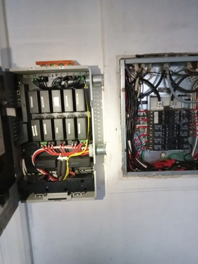 Electrical panel upgrade completed for Security Camera Wiring in Charter Oak